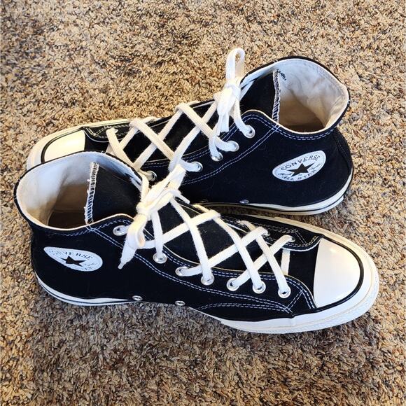 Authentic Converse Chuck 70 Hi Men's 10.5 Classic Black & White EUC - Picture 3 of 13